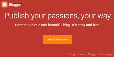 Create free website using blogger